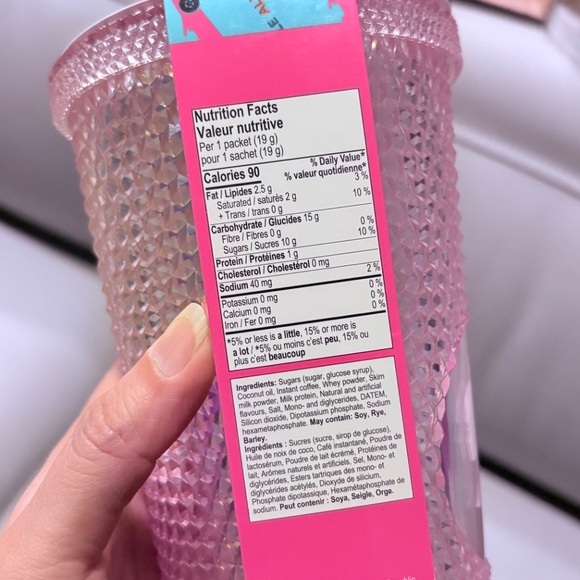 Pink Barbie Cold Cup Tumbler with a Cappuccino Mix Powder - Picture 5 of 6